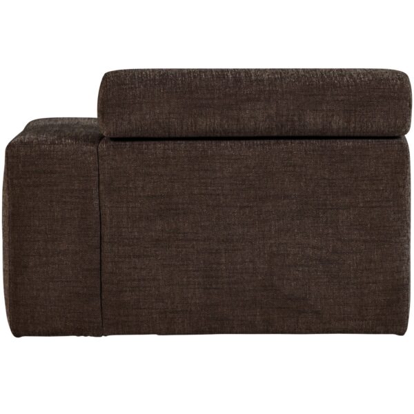 NOVI CHAISE LONGUE ELEMENT RIGHT DARK BROWN MELANGE/SAND/ORANGE/CARAMEL - Image 2