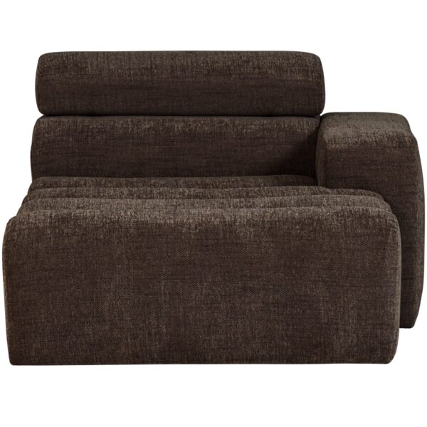 NOVI CHAISE LONGUE ELEMENT RIGHT DARK BROWN MELANGE/SAND/ORANGE/CARAMEL - Image 3