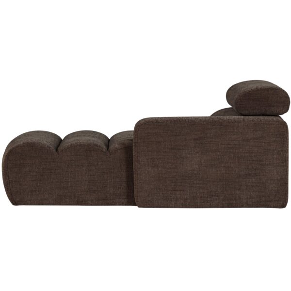 NOVI CHAISE LONGUE ELEMENT RIGHT DARK BROWN MELANGE/SAND/ORANGE/CARAMEL - Image 5