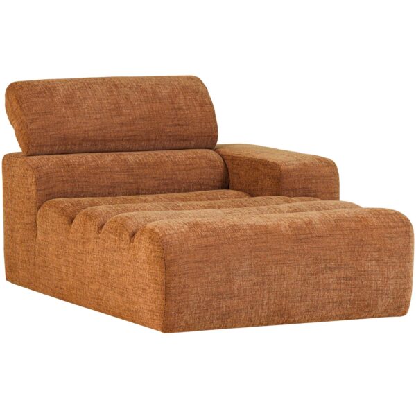 NOVI CHAISE LONGUE ELEMENT RIGHT ORANGE MELANGE