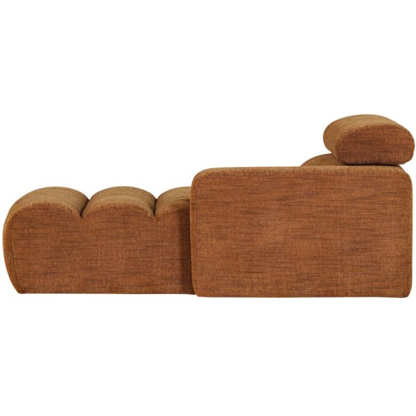 NOVI CHAISE LONGUE ELEMENT RIGHT ORANGE MELANGE - Image 4