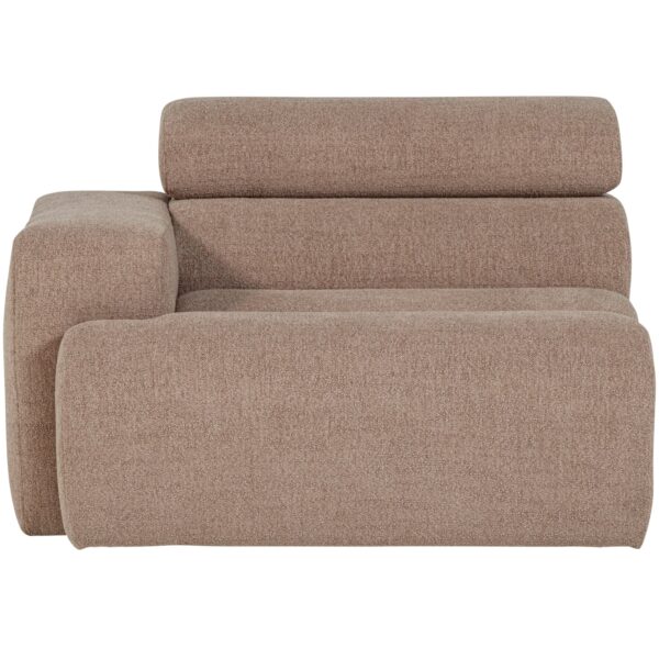 NOVI 1-SEATER ELEMENT ARM LEFT BOUCLÉ TAUPE - Image 3