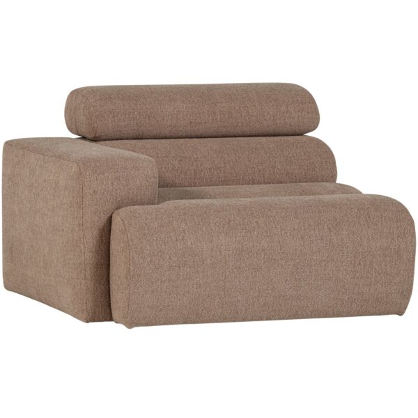 NOVI 1-SEATER ELEMENT ARM LEFT BOUCLÉ TAUPE - Image 4