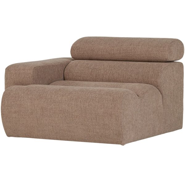 NOVI 1-SEATER ELEMENT ARM LEFT BOUCLÉ TAUPE - Image 5
