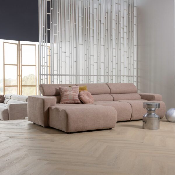 NOVI CHAISE LONGUE ELEMENT LEFT BOUCLÉ TAUPE - Image 7