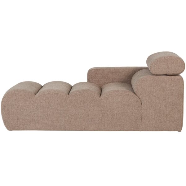 NOVI CHAISE LONGUE ELEMENT LEFT BOUCLÉ TAUPE - Image 8