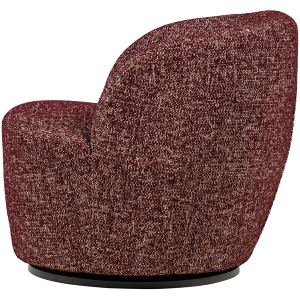 SERRA SWIVEL CHAIR BURGUNDY RED MELANGE - Image 6