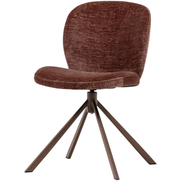 FEMKE DINING CHAIR CHENILLE BROWN