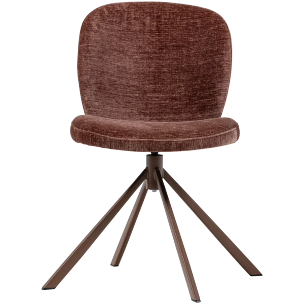 FEMKE DINING CHAIR CHENILLE BROWN - Image 3