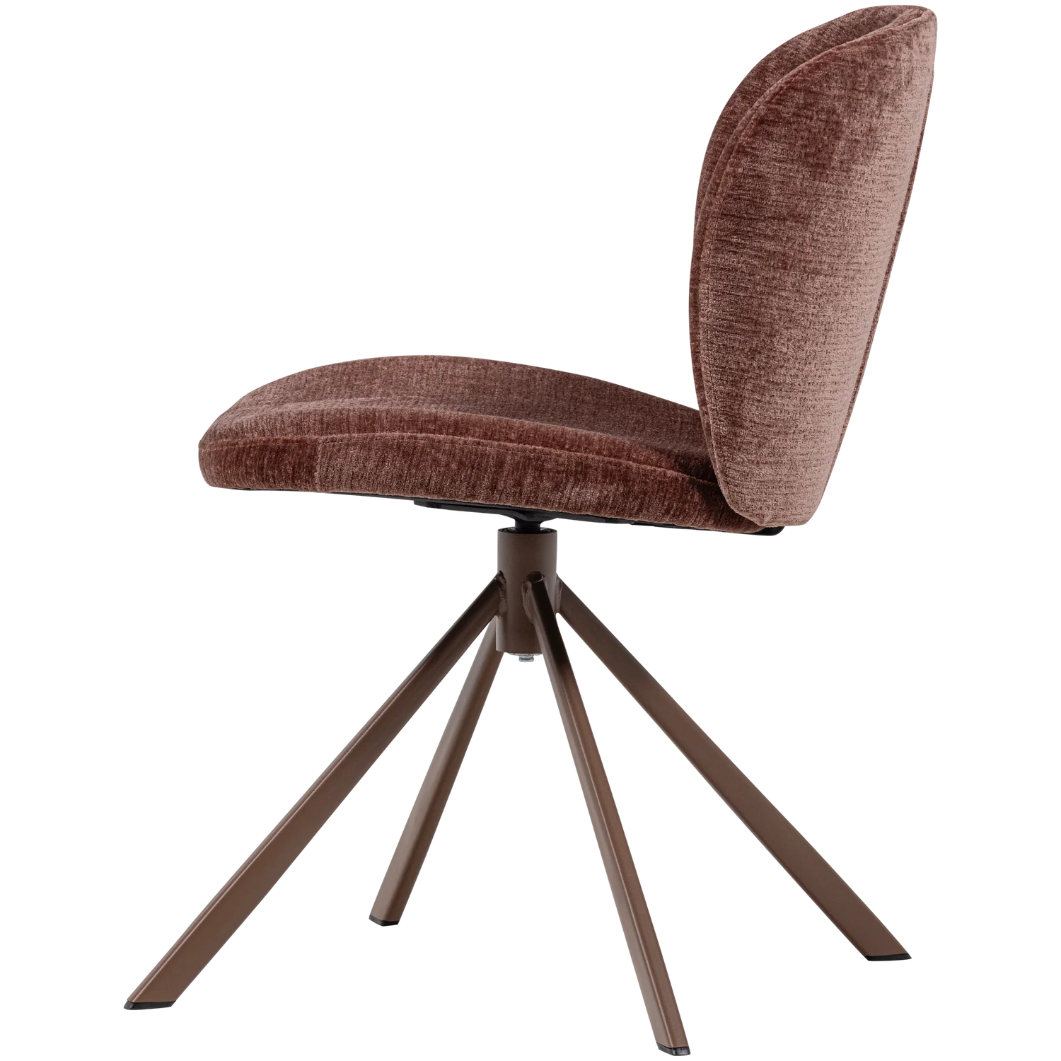 FEMKE DINING CHAIR CHENILLE BROWN - Image 4