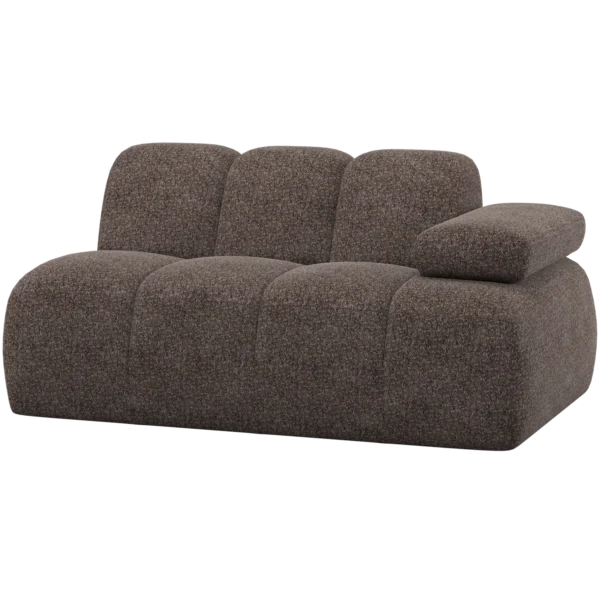 MOJO 1,5-SEATER ELEMENT ARM RIGHT WOOLLY BROWN