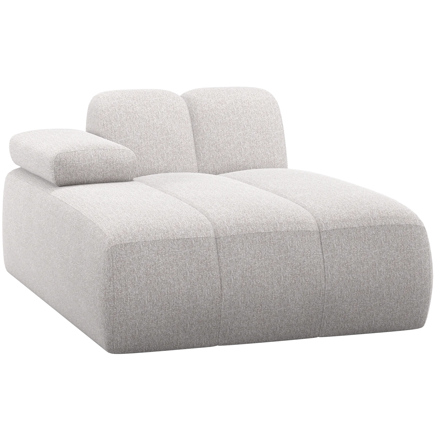 MOJO CHAISE LONGUE ELEMENT LEFT BOUCLÉ ECRU MELANGE