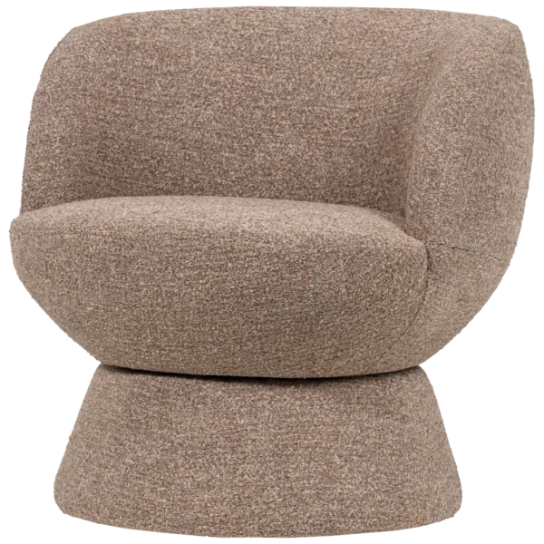 SHUFFLE SWIVEL ARMCHAIR BROWN/ GREY MELANGE - Image 3