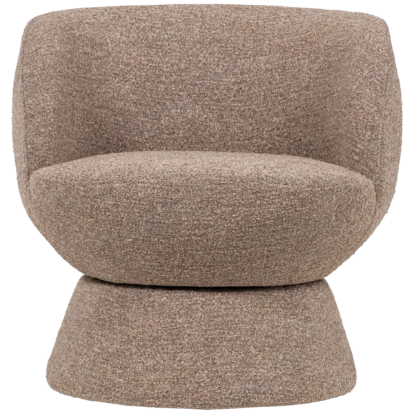 SHUFFLE SWIVEL ARMCHAIR BROWN/ GREY MELANGE - Image 4