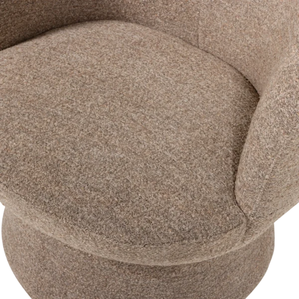 SHUFFLE SWIVEL ARMCHAIR BROWN/ GREY MELANGE - Image 5