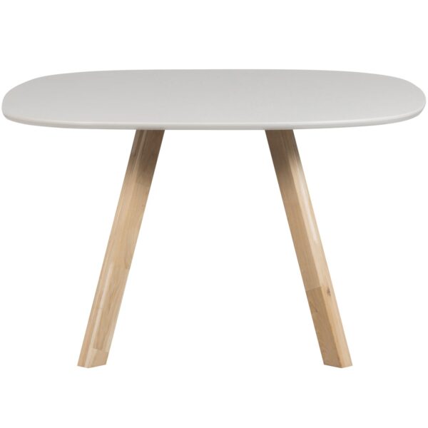 TABLO TABLE ASH MIST ORGANIC 130x130 [fsc] SQUARE LEG - Image 4