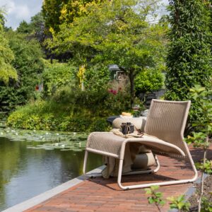 WEST GARDEN LOUNGE CHAIR HONEY YELLOW/SAND