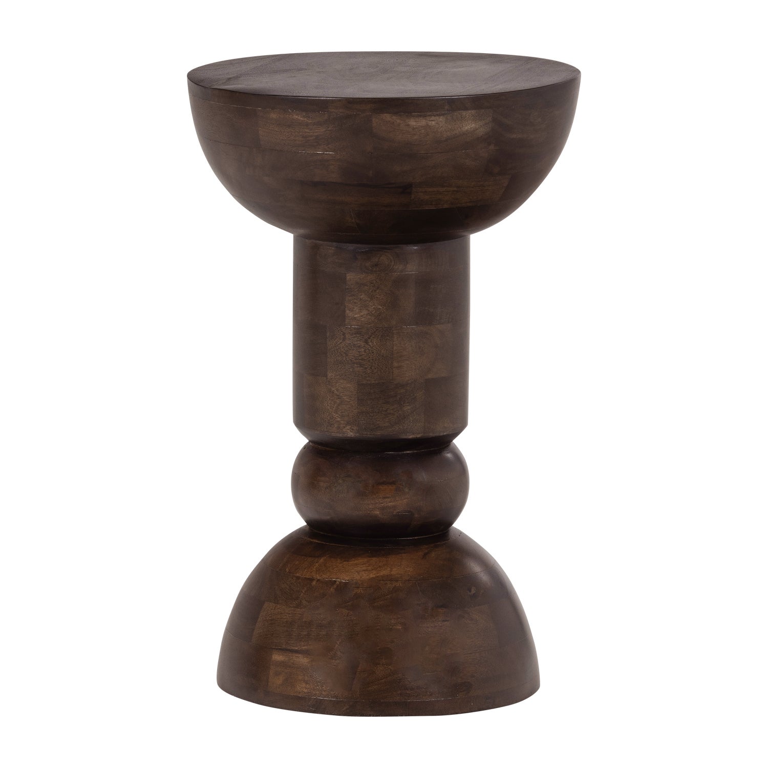 EMEL SIDE TABLE MANGO WOOD DARK BROWN
