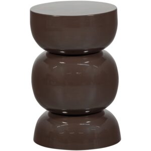 BRENO SIDE TABLE METAL DARK BROWN