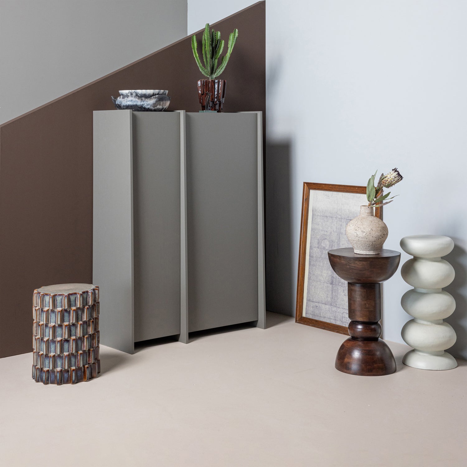 BRILO SIDE TABLE METAL CREME - Slika 3