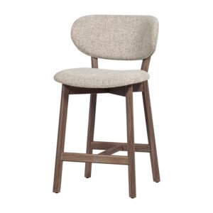 UDAR BAR STOOL NATURAL WITH WOODEN FRAME BROWN