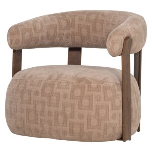 FOON ARMCHAIR 3D STRUCTURED SAND/BROWN