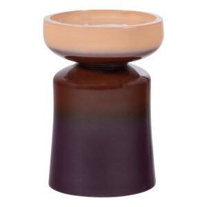 TUMO DECORATIVE SIDE TABLE Ø35x44 CM CERAMIC PURPLE/BROWN