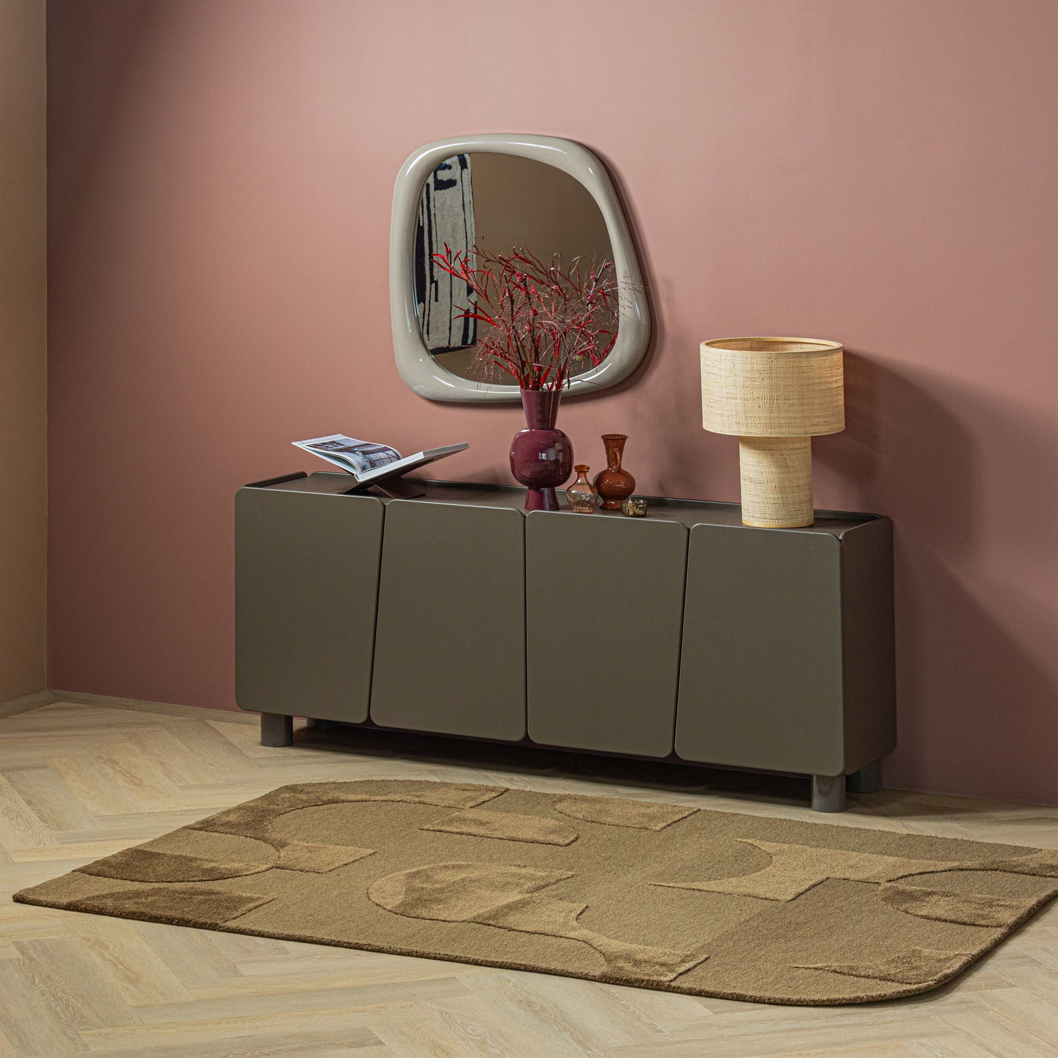 LIVO RUG VISCOSE/WOOL BROWN 170x240 CM - Slika 5