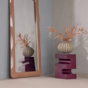 JESSA SIDE TABLE METAL PURPLE/BROWN