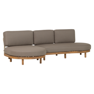 ZINTO GARDEN LOUNGE SET LEFT ACACIA WOOD SAND