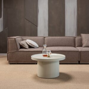 VELUNA SIDE TABLE 40X70 CM WOOD HIGH GLOSS SAND